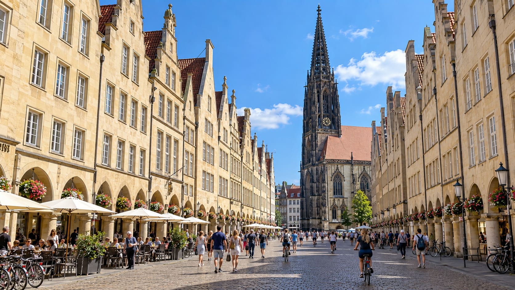 Münster: historische stad, fietsen en gezelligheid in Duitsland